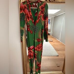 Farm Rio deep v jumpsuit